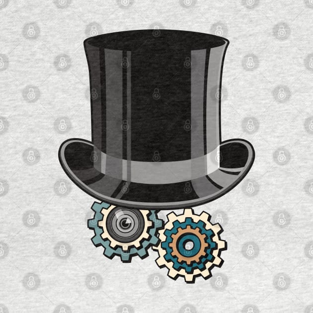 Victorian Mechanical Top Hat (Steampunk) by dkdesigns27